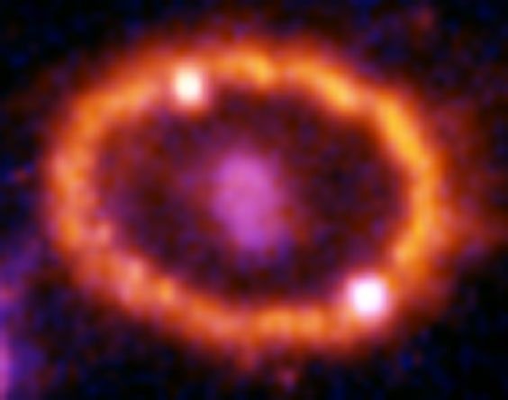 Ring Around Supernova 1987A (SN1987A) - February 2, 2000