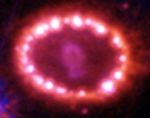Supersonic Shock Wave Heats Gas Ring Around Supernova 1987A (SN1987A)