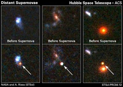 Hubble Spots Distant Supernovae in Search of Properties of Dark Energy