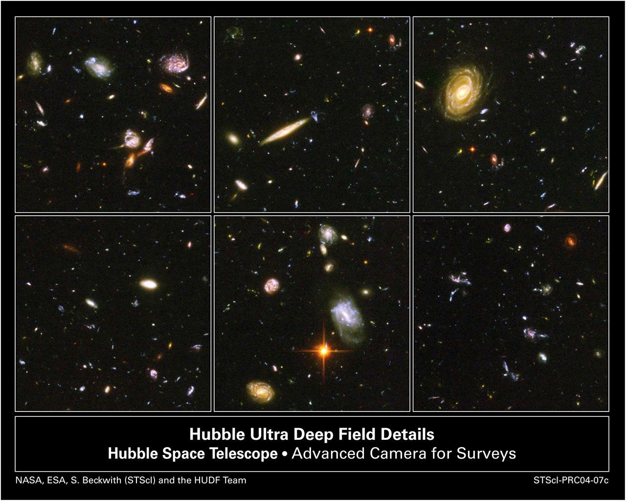 A Sampling of Galaxies From the Hubble Ultra Deep Field Image