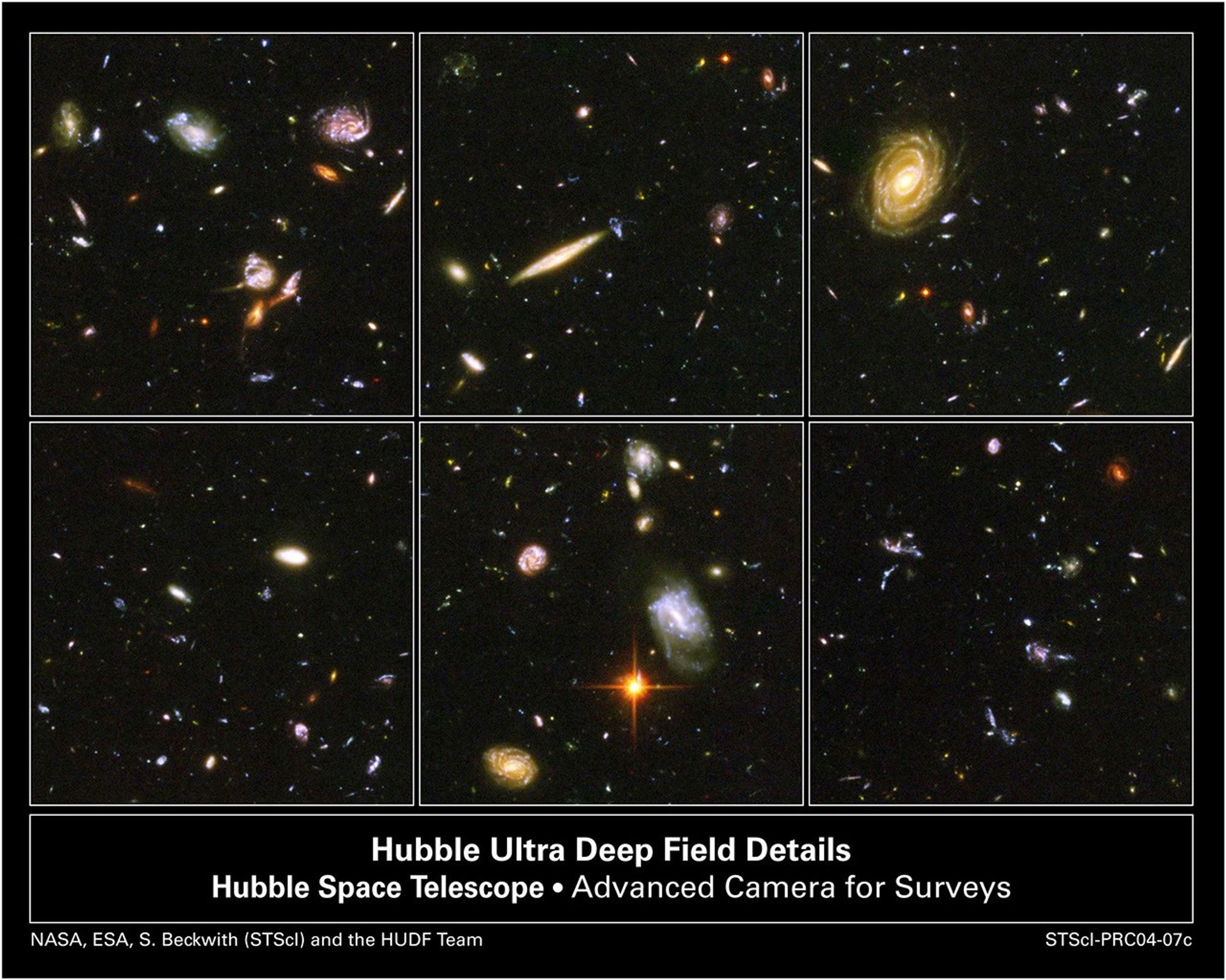 A Sampling of Galaxies From the Hubble Ultra Deep Field Image
