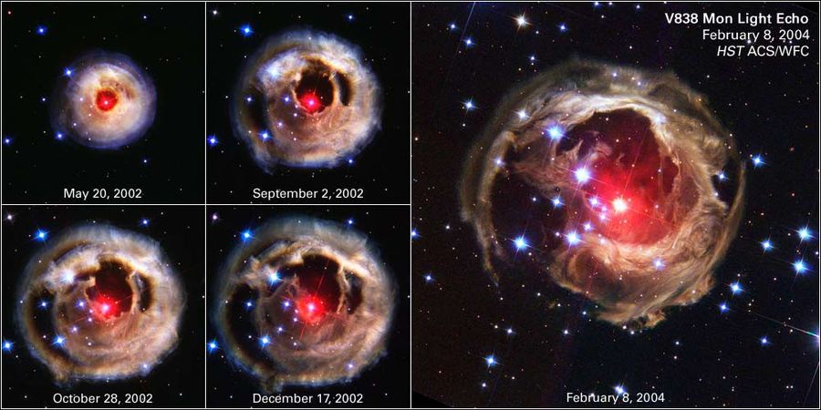 Expanding Flash From Supergiant Star V838 Monocerotis (V838 Mon)