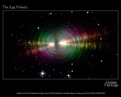 Rainbow Image of a Dusty Star