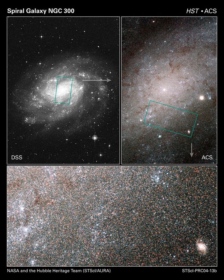 Hubble Sees Stars as Numerous as Grains of Sand in Nearby Galaxy