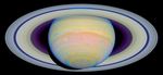 Color-Stretched Visible-Light Composite of Saturn