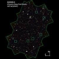 Location of 7 AGN in GOODS/CDF-S
