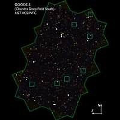 Location of 7 AGN in GOODS/CDF-S