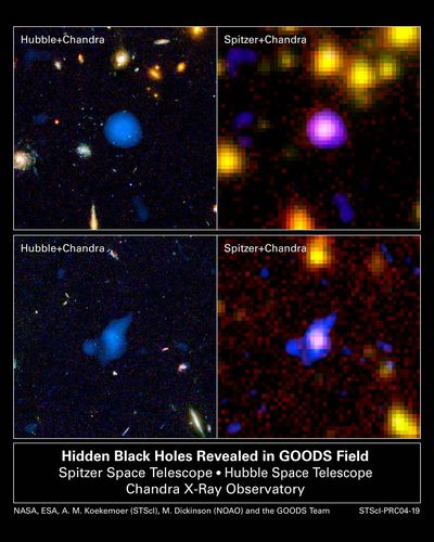 Hidden Black Holes Revealed in GOODS Field