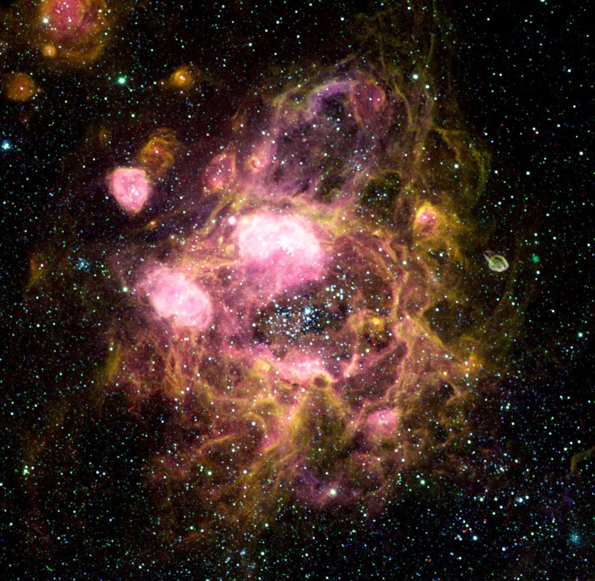 Ground-Based Image of LMC N11