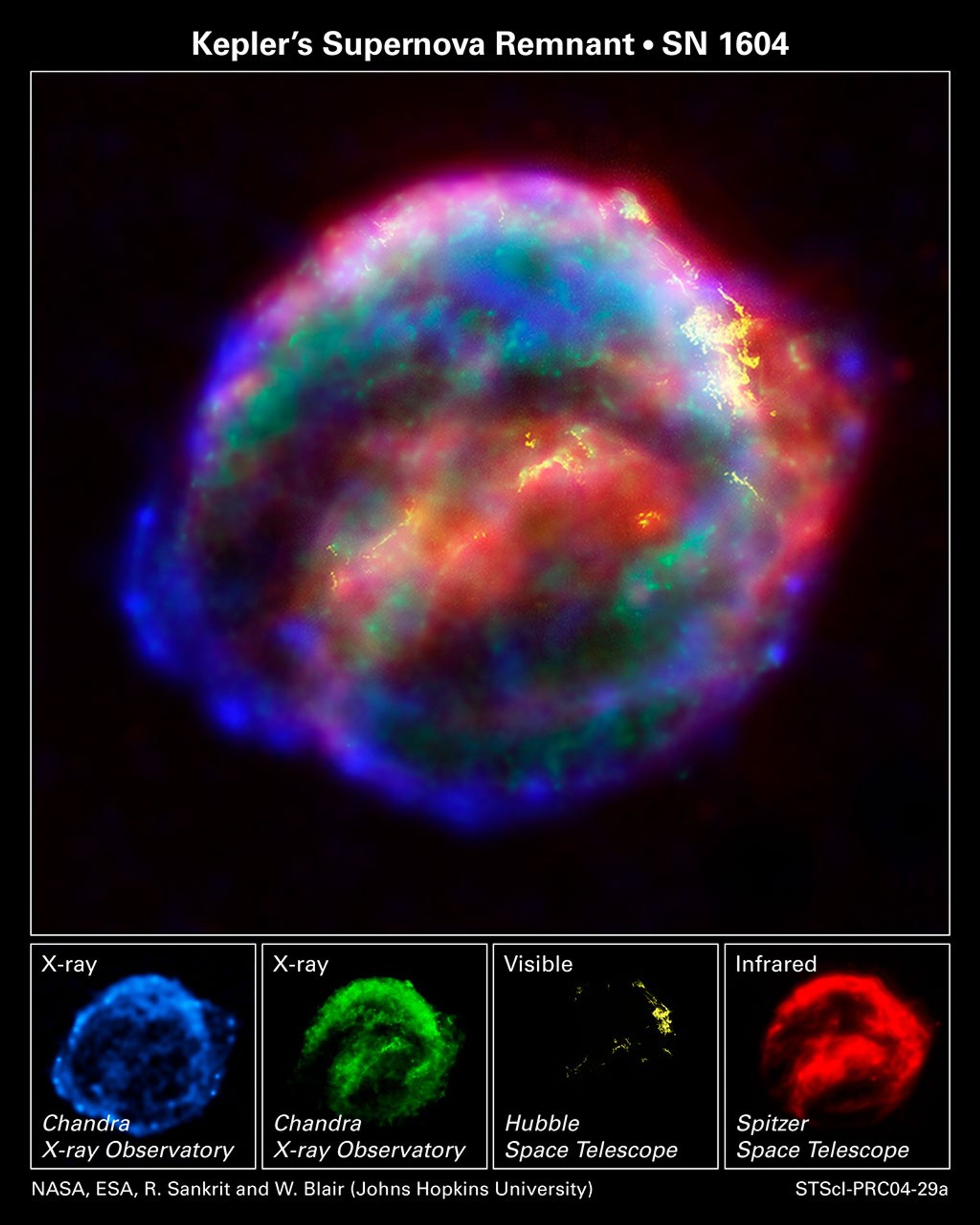 NASA's Great Observatories Provide a Detailed View of Kepler's Supernova Remnant
