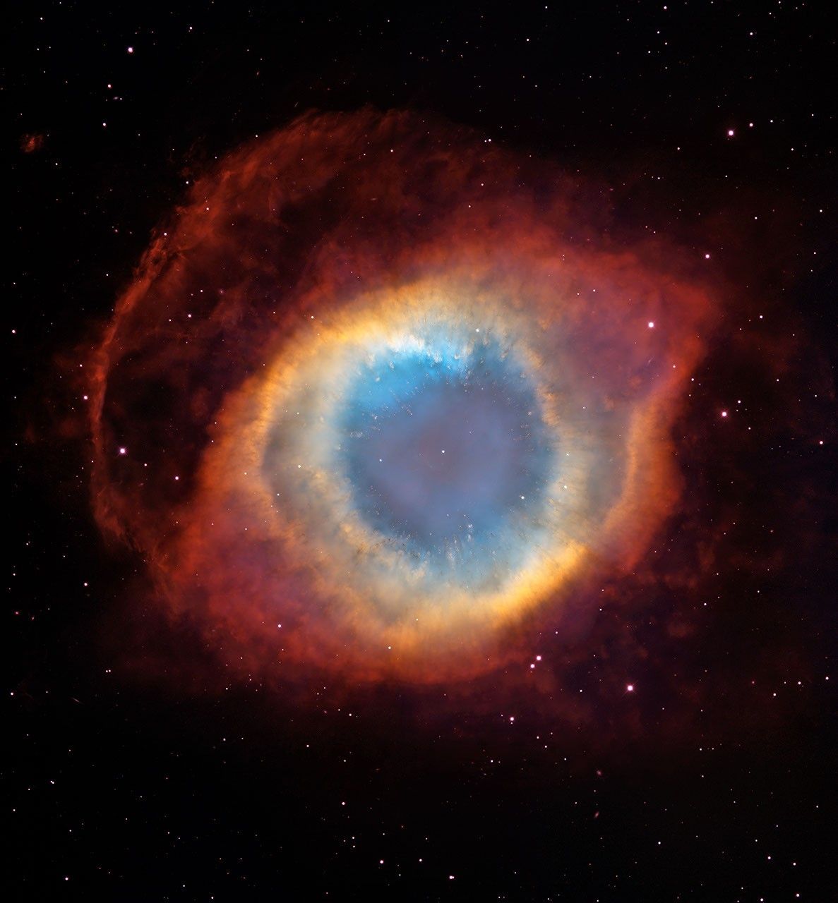 The Helix Nebula: a Gaseous Envelope Expelled By a Dying Star