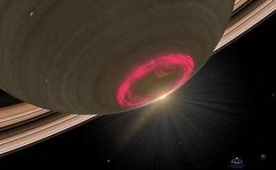 Close-Up Look at Saturn’s Aurora