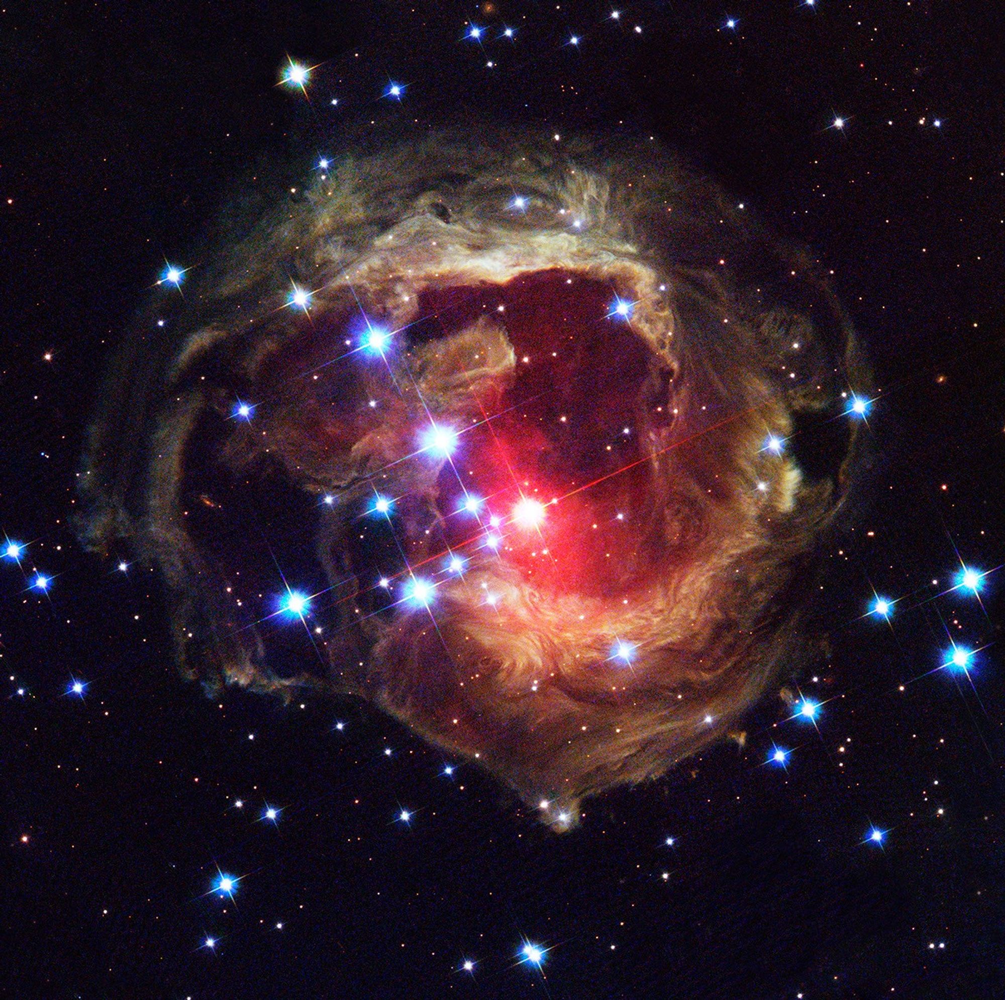 Light Echoes From Red Supergiant Star V838 Monocerotis - October 2004