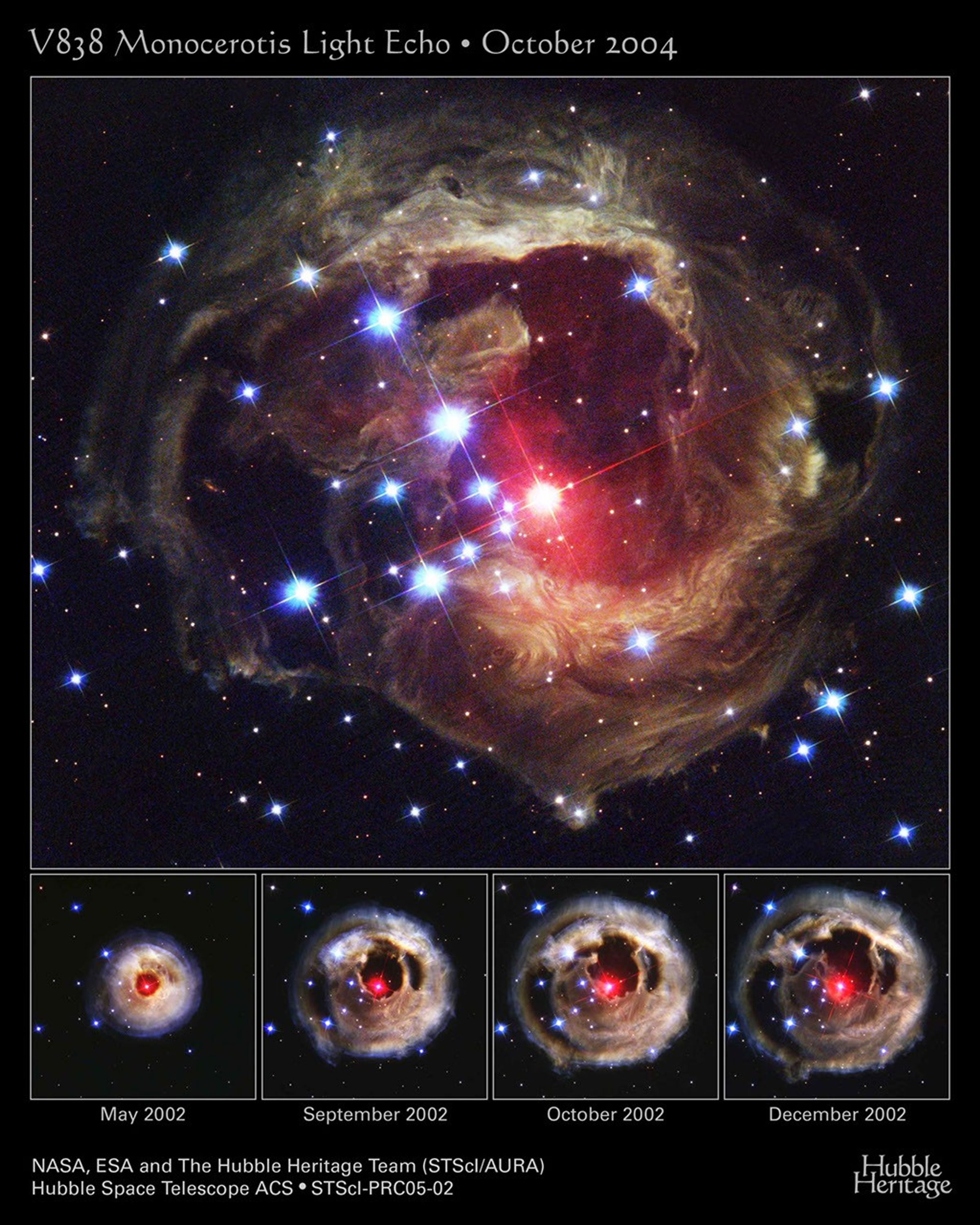 Flash From Star V838 Monocerotis Echoes Through Space