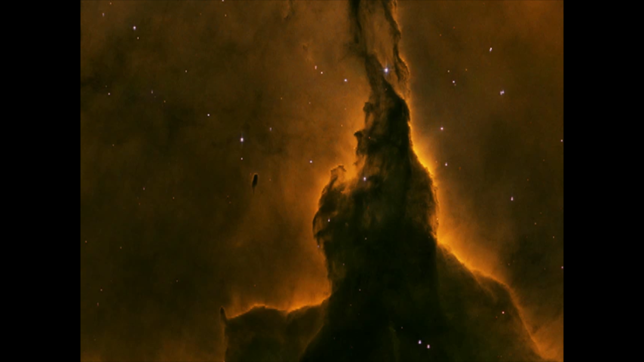 Pan on the Eagle Nebula