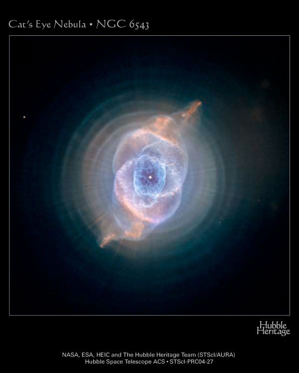 The Cat's Eye Nebula's Intricate Layers