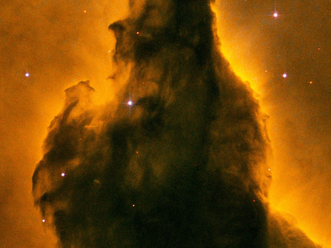 Eagle Nebula (M16) Pillar Detail: Portion of Base