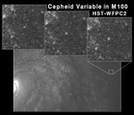 Cepheid Variable Star in Galaxy M100