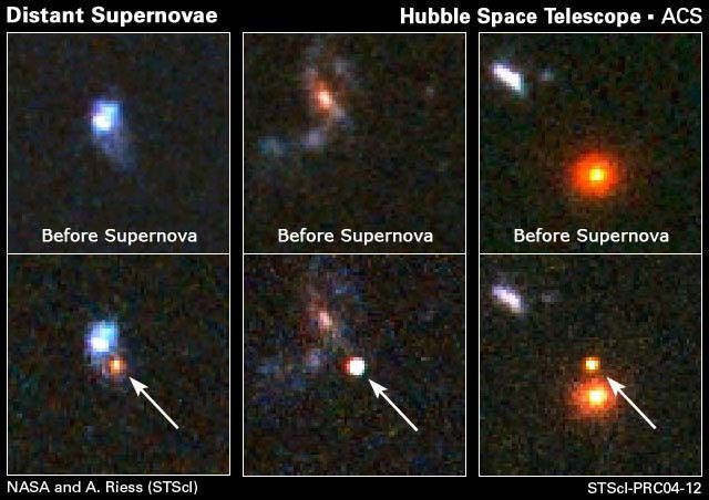 Hubble Spots Distant Supernovae in Search of Properties of Dark Energy