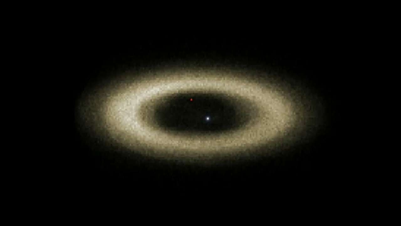 Simulation of Fomalhaut Planet and Ring – Inclined
