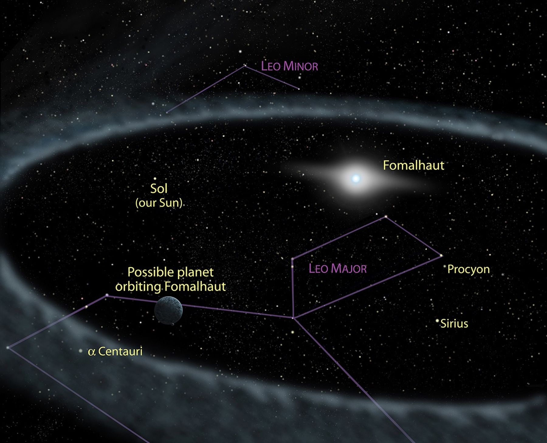 Fomalhaut Ring Artwork – Annotated