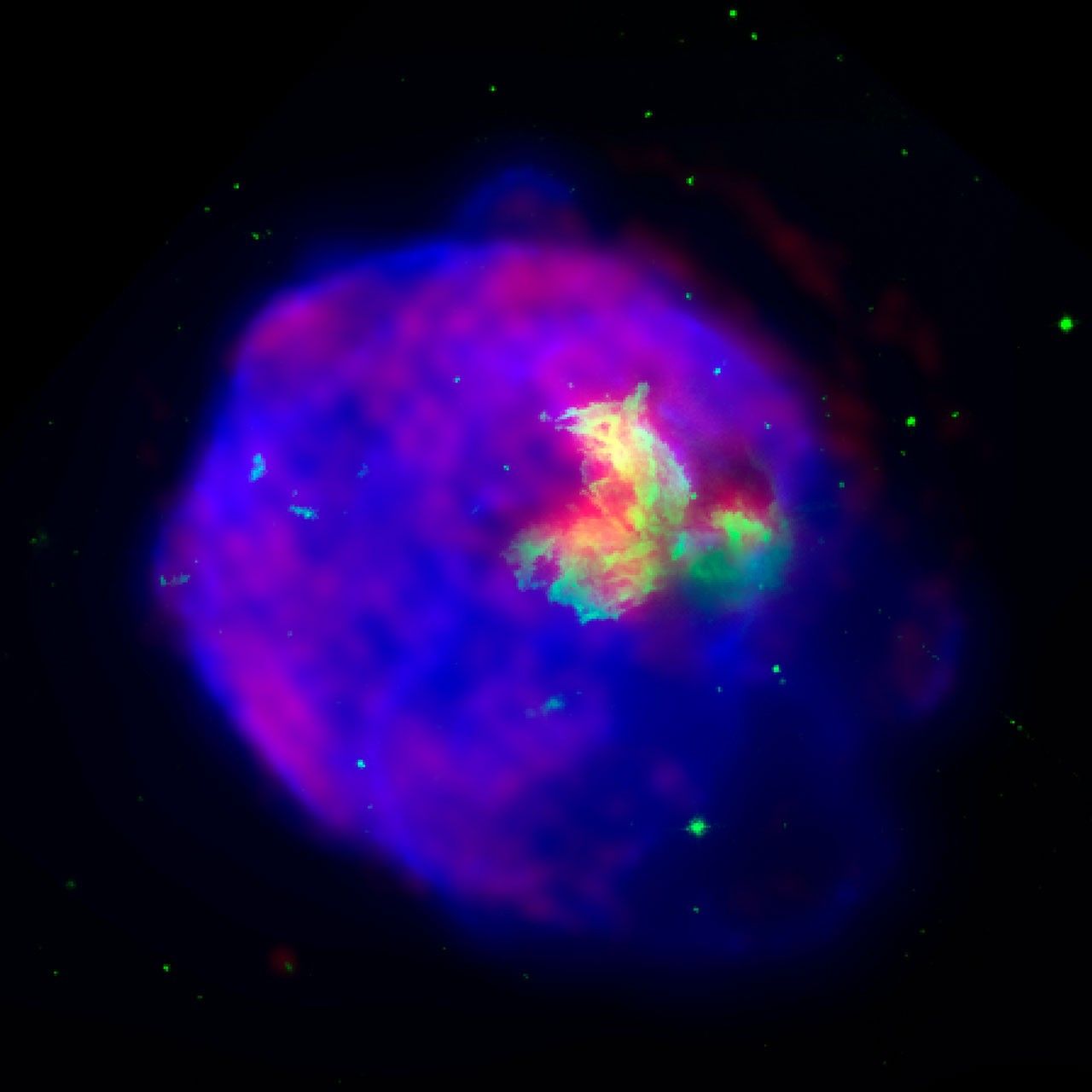 Supernova Remnant LMC N 63A in X-Ray, Optical and Radio Radiation
