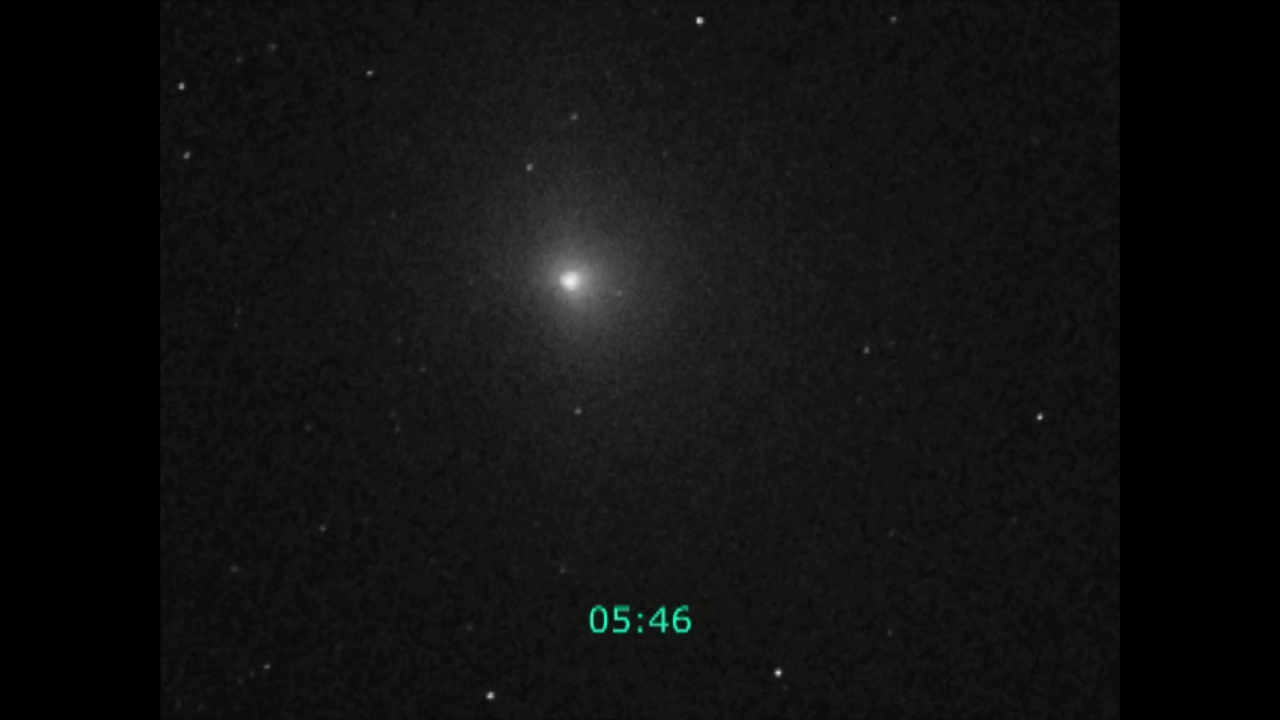 Time-lapse of Expanding Debris from Comet – July 4 (Annotated)