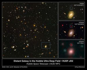 Galaxy HUDF-JD2 - Near Infrared - NASA Science