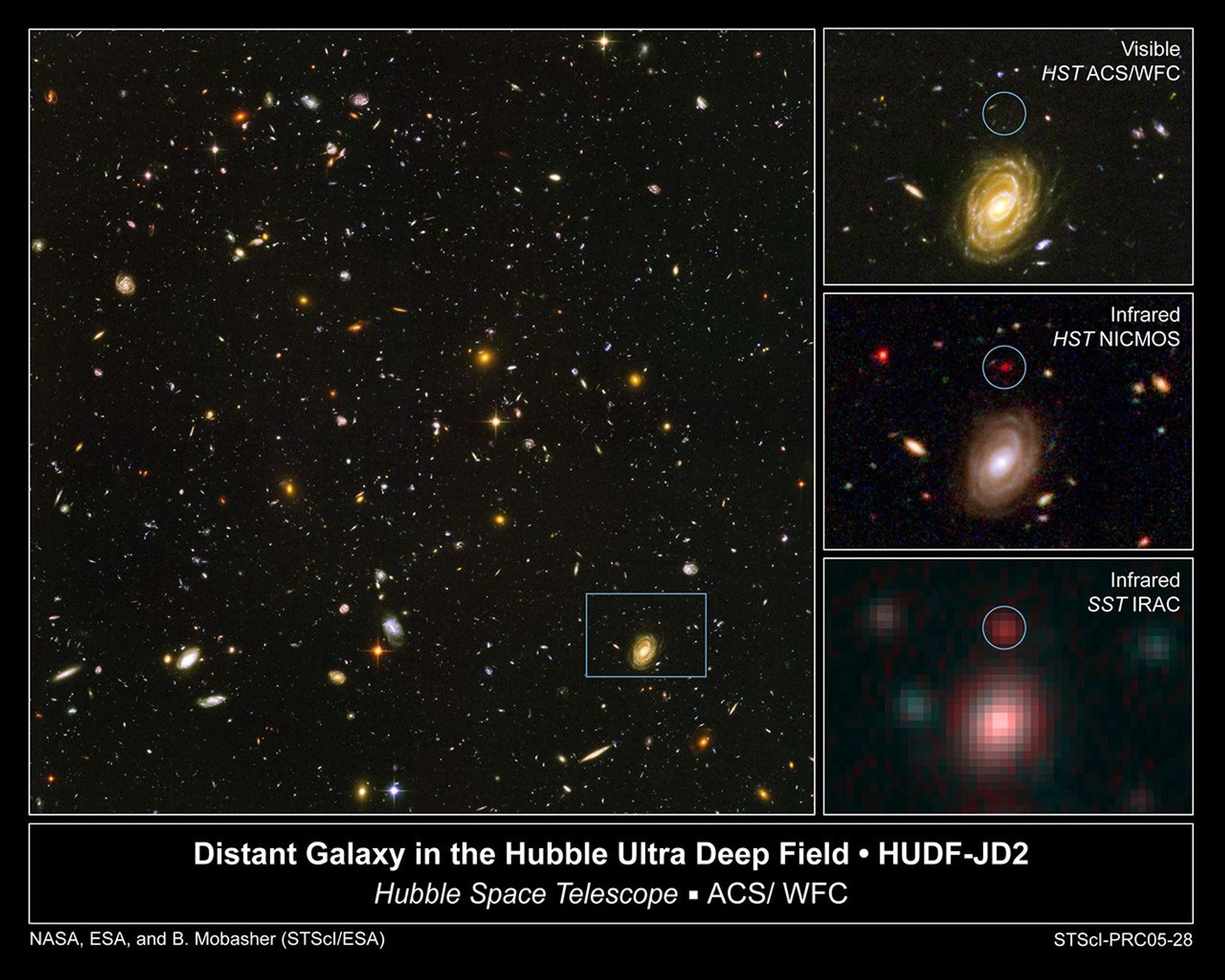 Galaxy HUDF-JD2 in the Hubble Ultra Deep Field