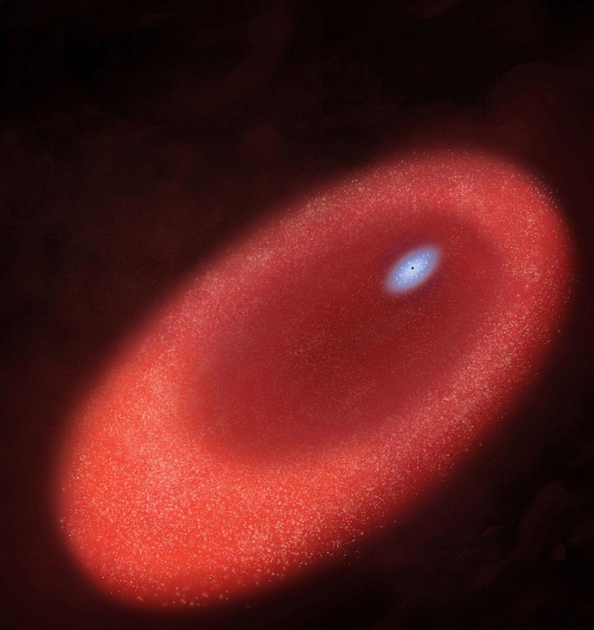 Artist's Rendition of the Core of M31