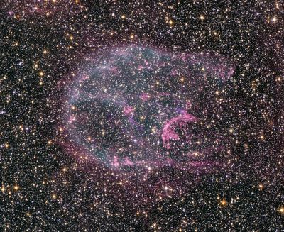 NASA Great Space Observatories Glimpse Faint Afterglow of Nearby Stellar Explosion