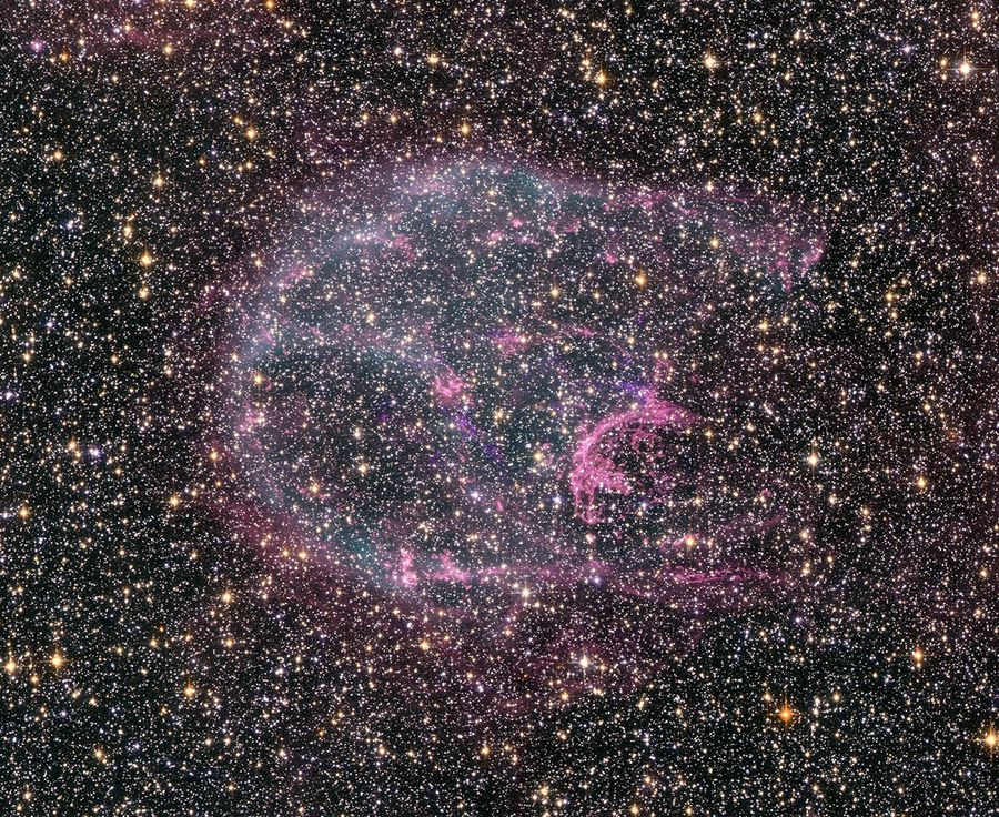 NASA Great Space Observatories Glimpse Faint Afterglow of Nearby Stellar Explosion