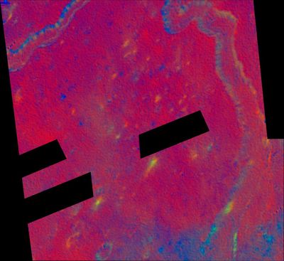 Schroter’s Valley Rille in False Color