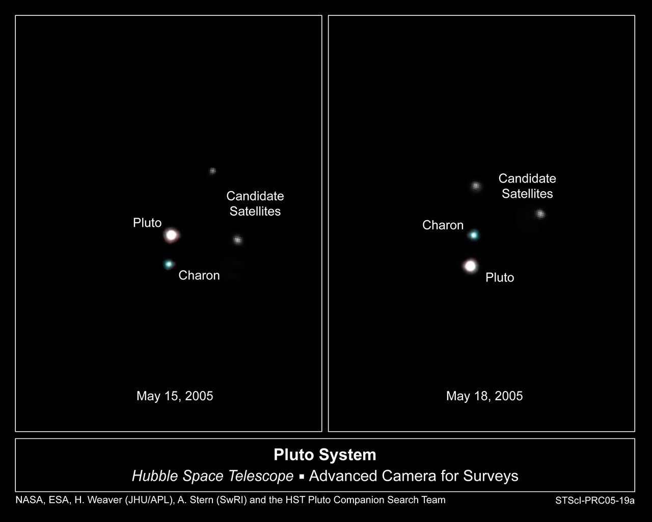 Possible New Moons Orbiting Pluto