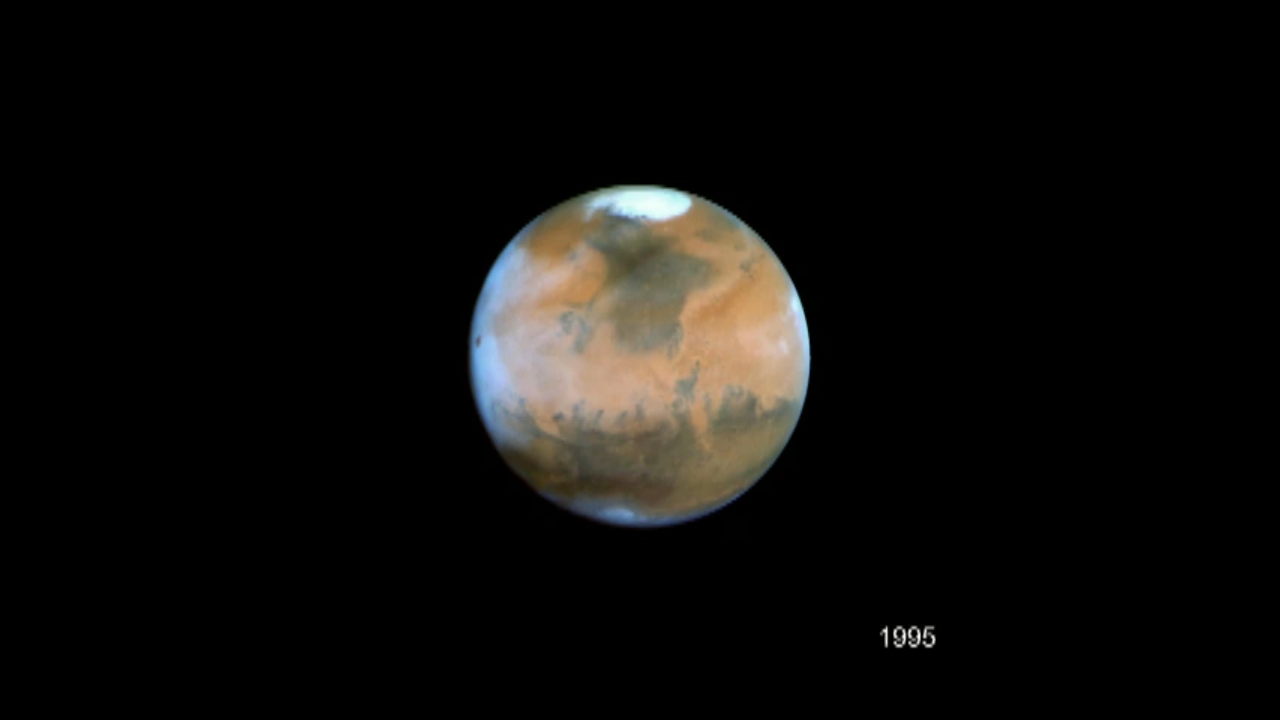 Hubble Views Mars Through the Years