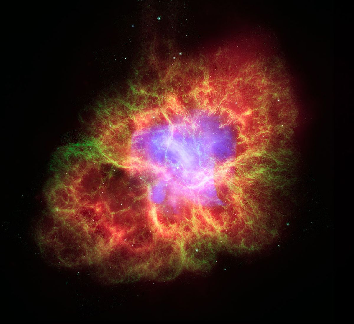 Nebulosa do Caranguejo, remanescente de uma supernova observada há quase mil anos