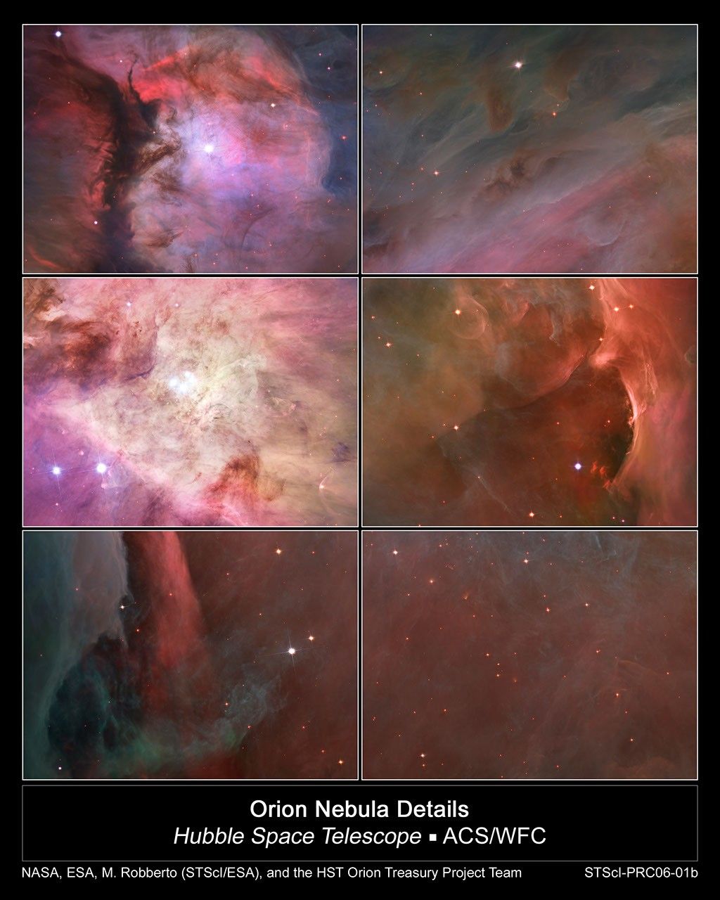 Close-Up Images of the Orion Nebula