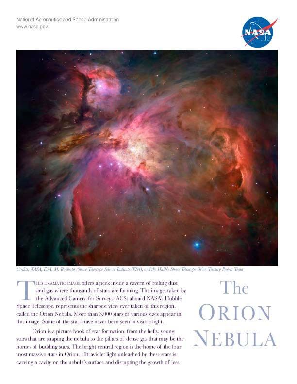 "The Orion Nebula" – Handout