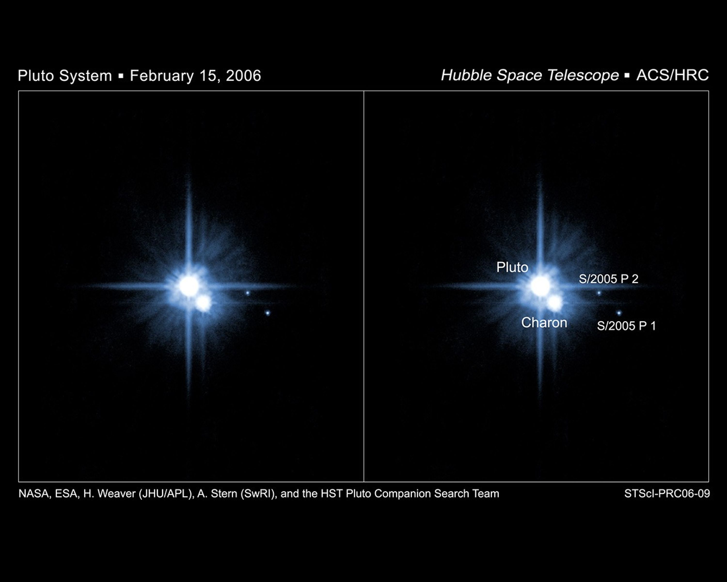 Hubble Confirms New Moons of Pluto