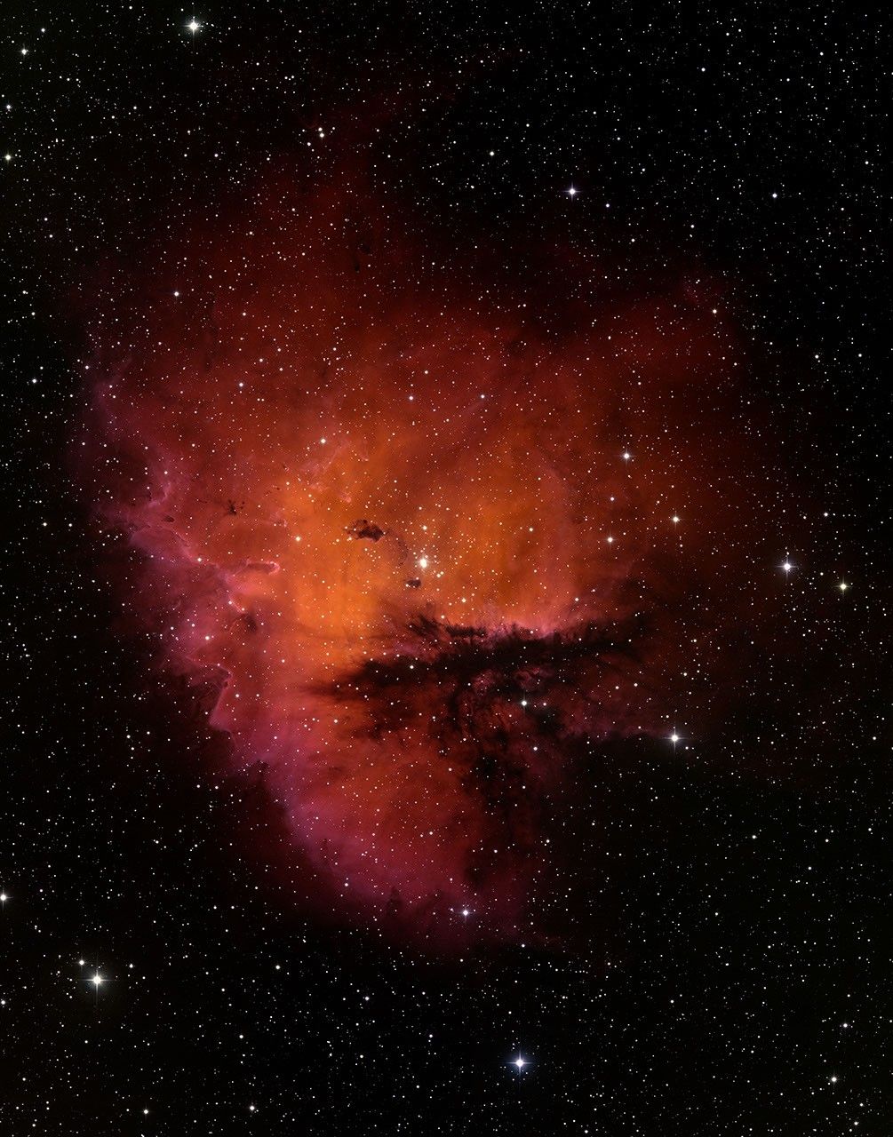 Ground-Based Image of the Star-Forming Region NGC 281