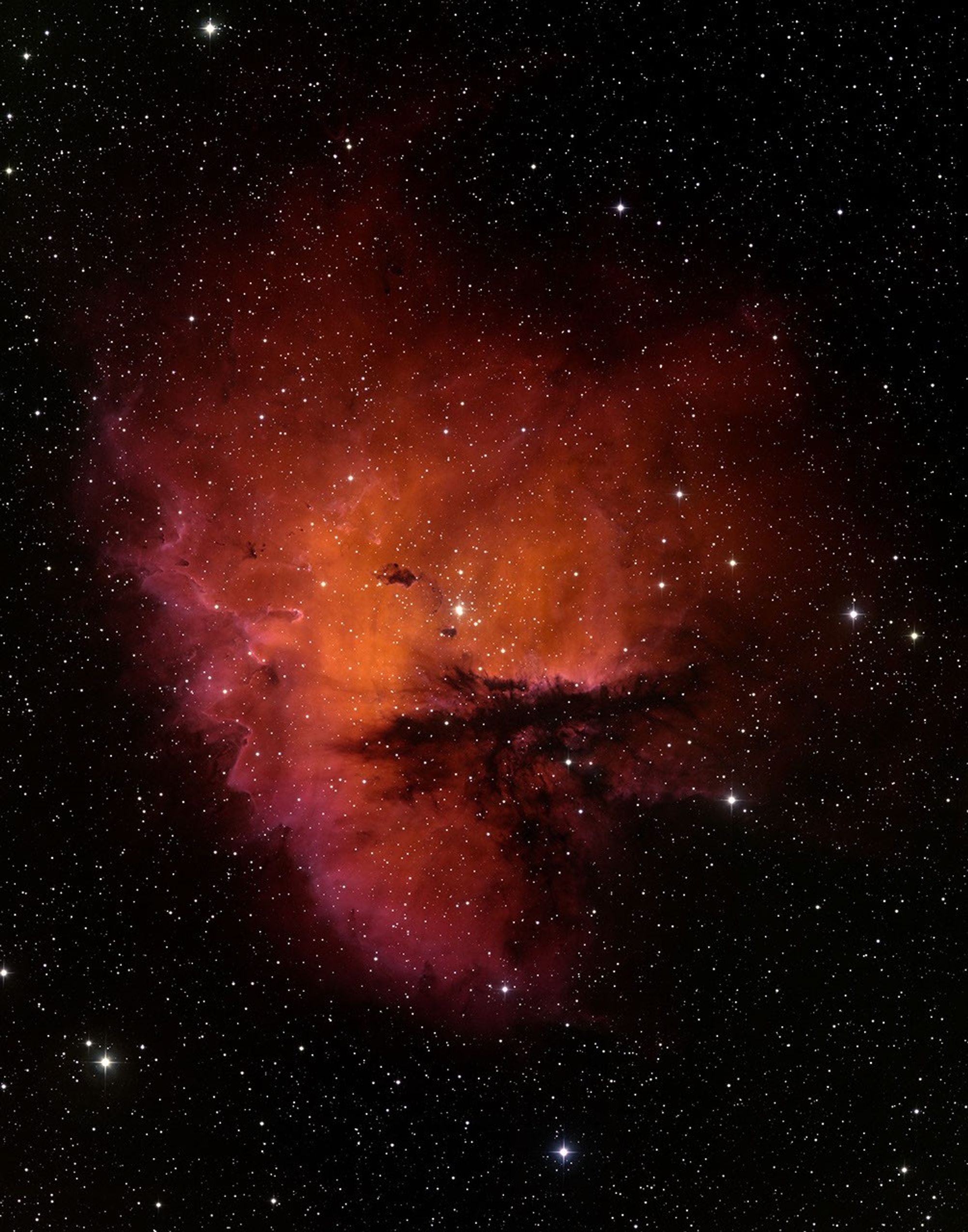 Ground-Based Image of the Star-Forming Region NGC 281