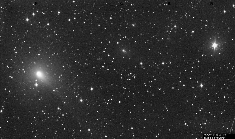 Comet 73P/Schwassmann-Wachmann 3 - Fragments B, G, R, N - Ground-Based: Apr. 8, 2006