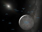 Artist's Concept of Kuiper Belt Object 2003 UB313 (Annotated)