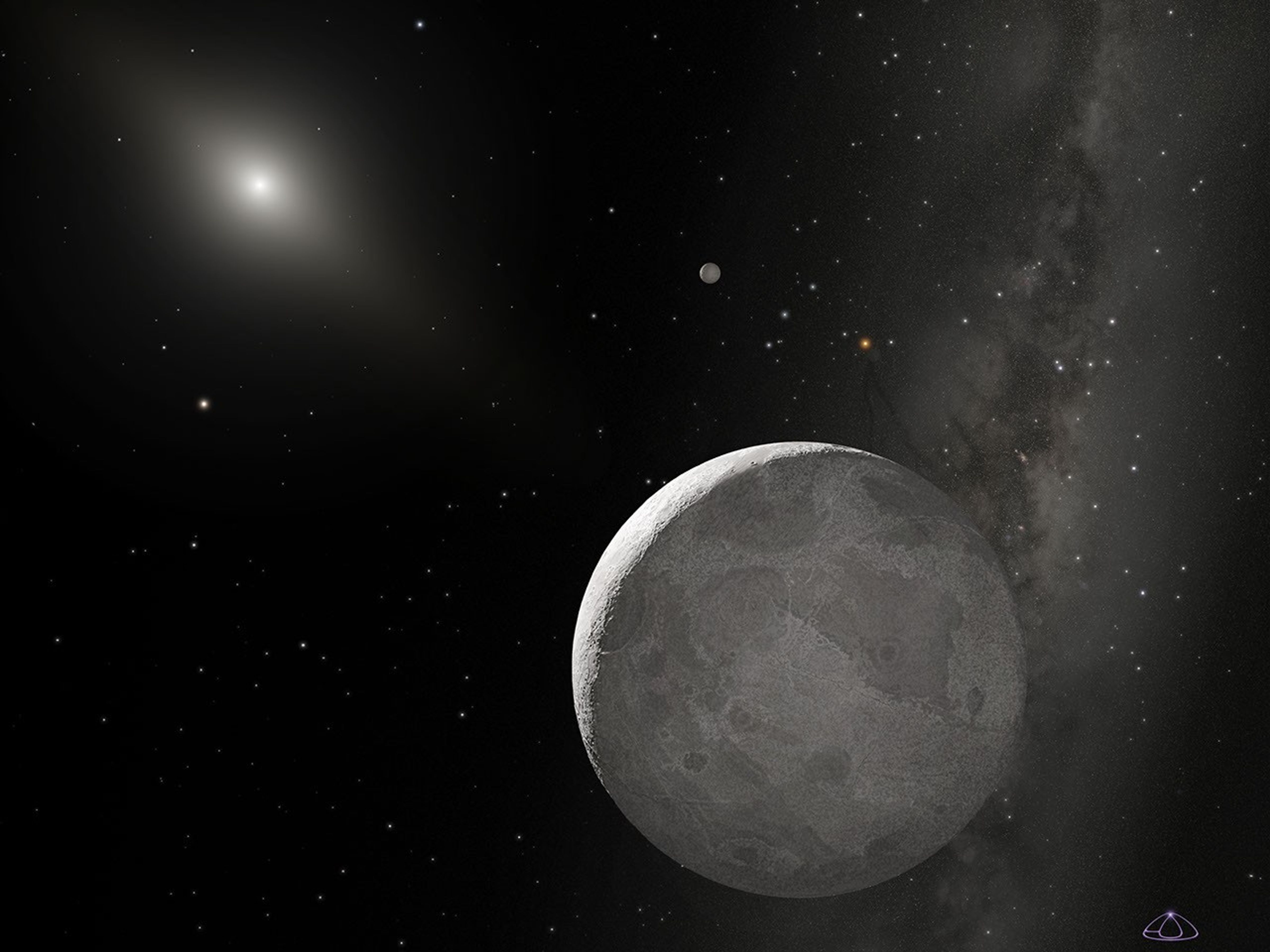 Artist's Concept of Kuiper Belt Object 2003 UB313  (Non-Annotated)