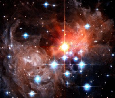 Close-Up of Light Echo Around V838 Monocerotis (September 2006)