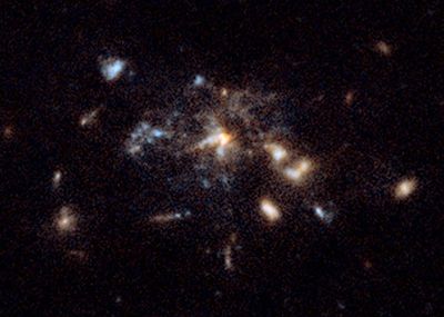 Spiderweb Galaxy Detail