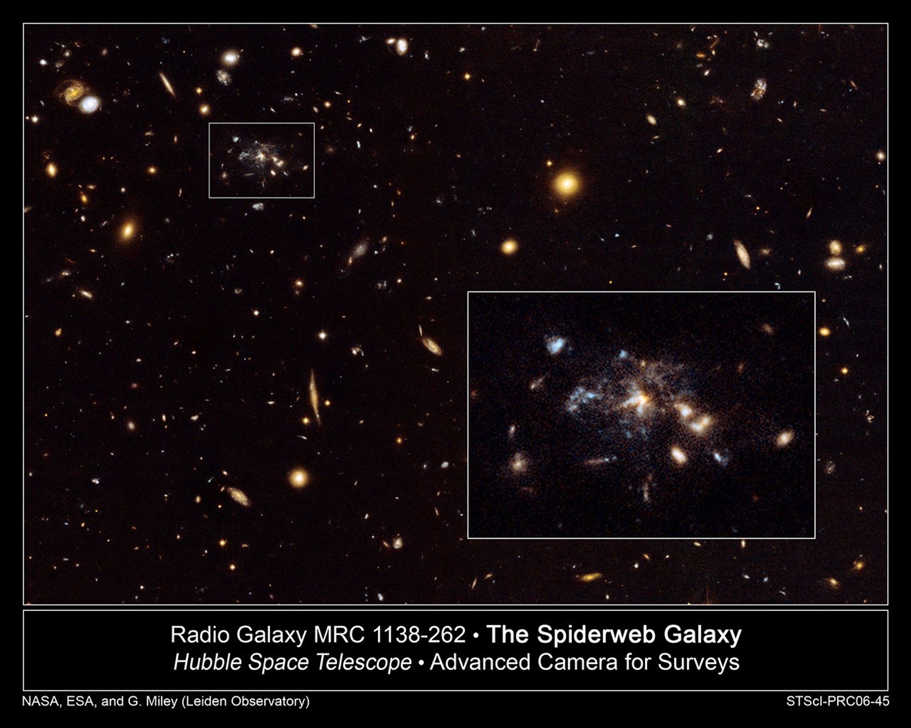Hubble Captures Galaxy in the Making