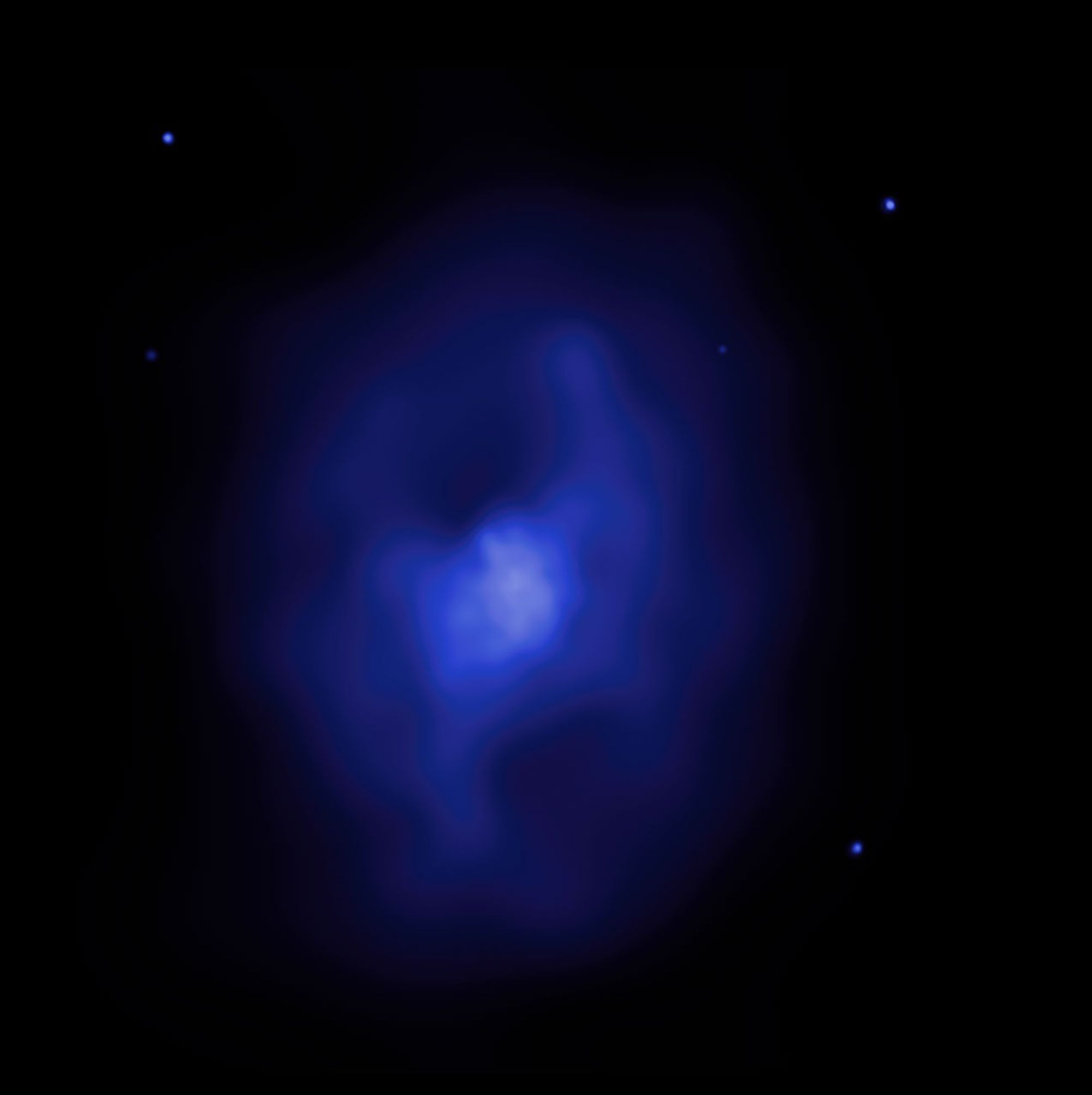 X-ray Image of Galaxy Cluster MS 0735