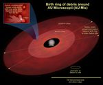 Birth Ring of Debris Around AU Microscopii (AU Mic)