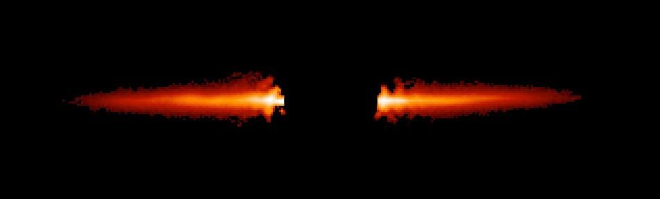 Hubble's Snapshot of Debris Disk Around Young Star - Unannotated